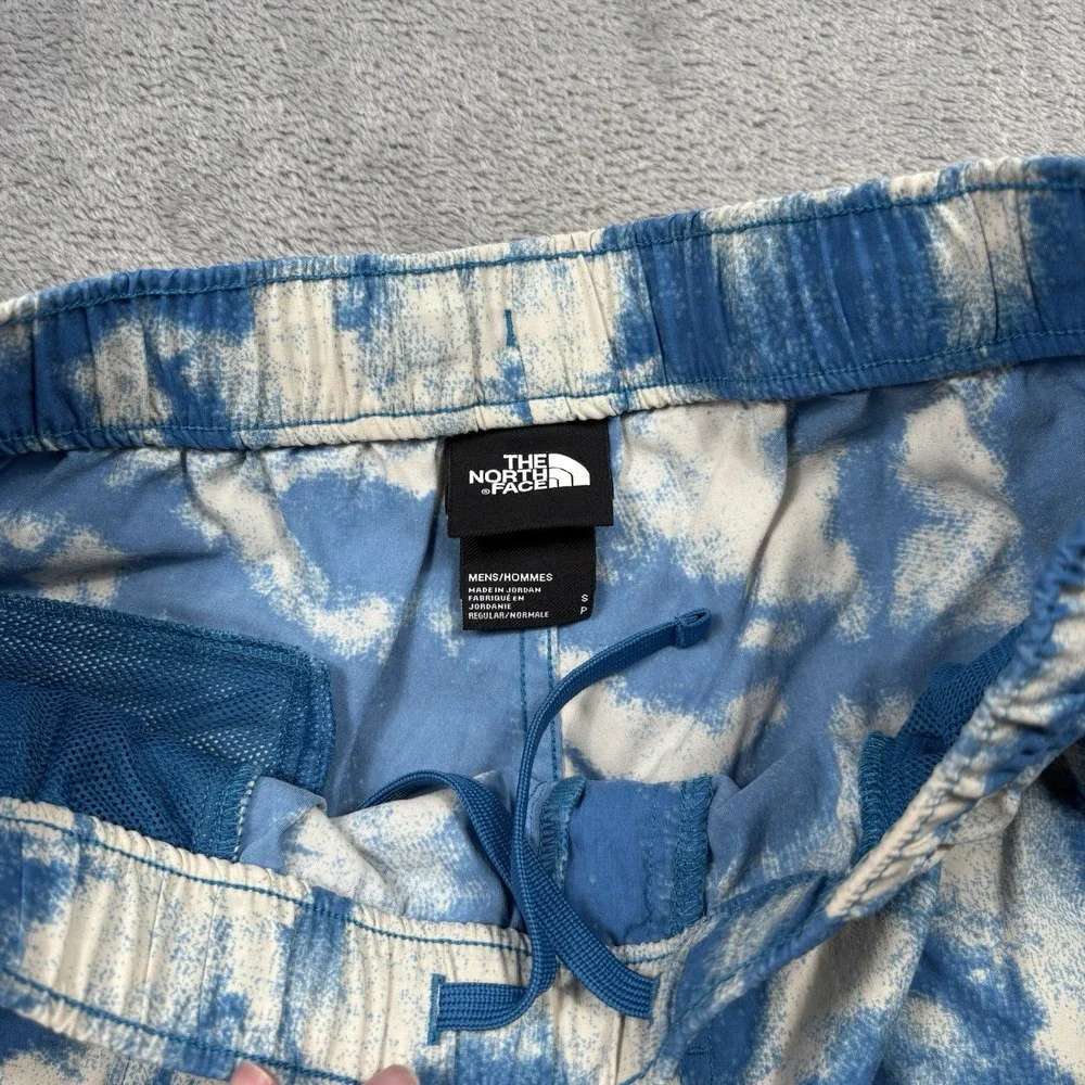 The North Face Printed Class V Pull-On Shorts Blue White H4291 Men's Size Small
